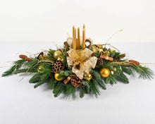 Load image into Gallery viewer, &#39;Copper &amp; Gold&#39; Christmas Table Centrepiece - Long
