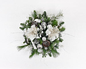 'Silver Strand' Christmas Table Centrepiece - Round