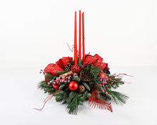 Load image into Gallery viewer, &#39;Classic Red Berries&#39; Christmas Table Centrepiece - Round
