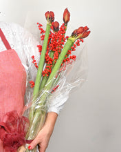 Load image into Gallery viewer, Red Amaryllis &amp; Ilex Berries
