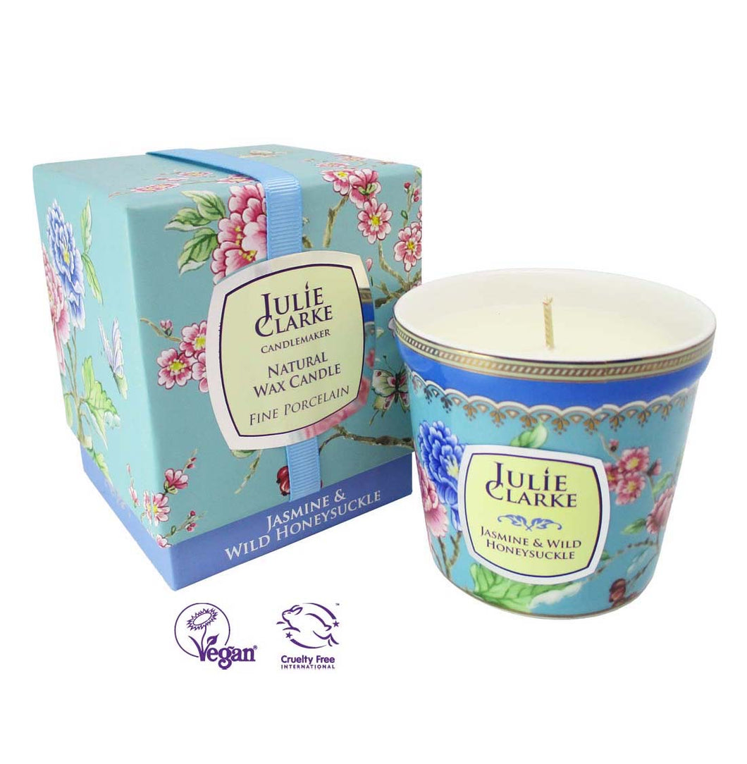 A Spring Gift Duo - Hyacinth Hand-tie & Luxury Julie Clarke Candle