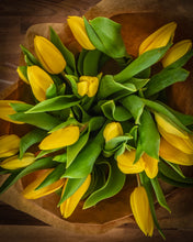 Load image into Gallery viewer, A Spring Gift Duo - Hand-tied Bunch of Tulips &amp; a Luxury Julie Clarke Candle
