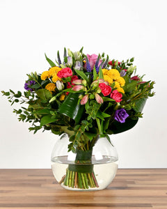 Colour Burst Fish Bowl Bouquet