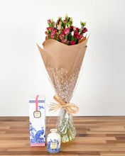 Load image into Gallery viewer, Pink Lisianthus Posy with a Julie Clarke Diffuser
