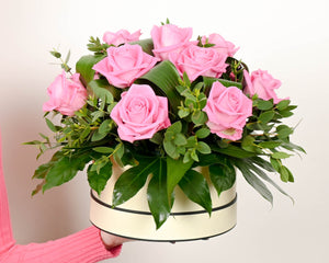 Pink Rose Hatbox with an Elegant Julie Clarke Diffuser