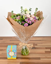 Load image into Gallery viewer, Pastels Posy &amp; a Luxury Julie Clarke Candle
